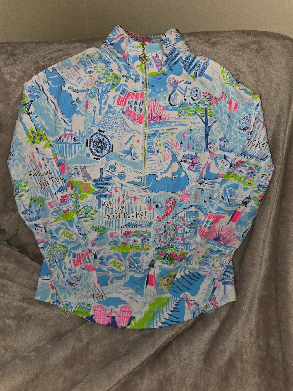 Lilly Pulitzer Skipper Popover UPF50+ Lilly Loves Nantucket
